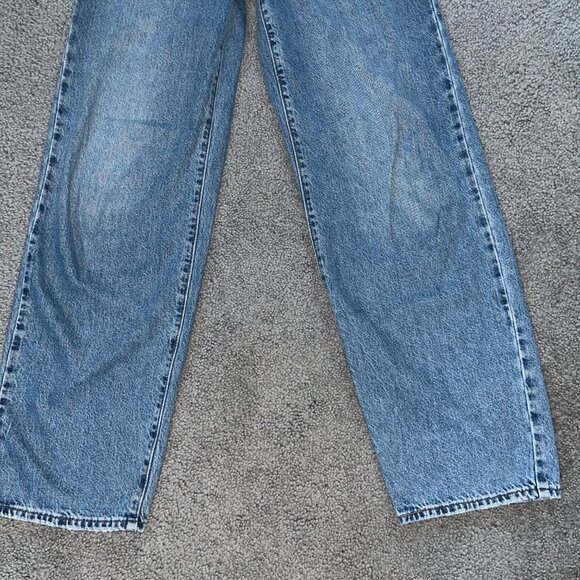 LEVI'S RE-RELEASE BIG E BAGGY DAD ULTRA WIDE LEG BLUE DENIM JEANS  EUC - W25 L32 - Picture 4 of 11